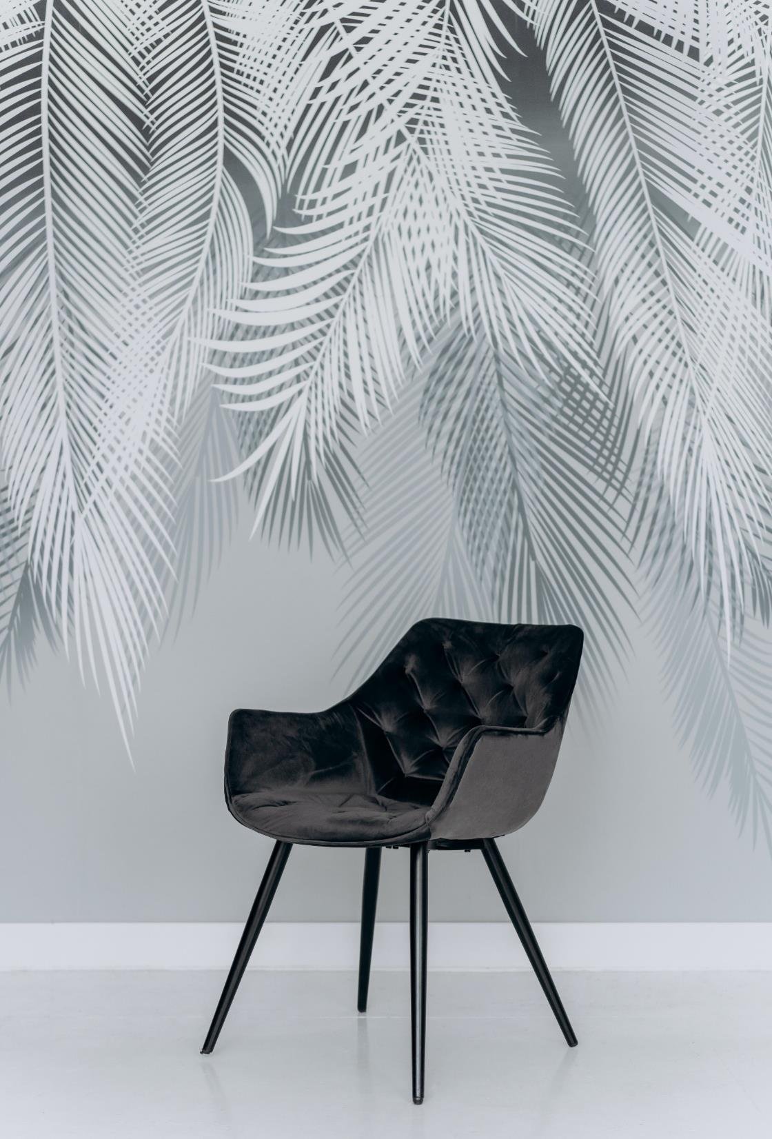 Custom armchair and mural finish by Biaas Interior